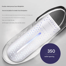 White Portable USB Shoe Dryer & Deodorizer - Constant Temperature Electric Boot Warmer with UV Sanitizer - RnR Galore