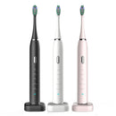 White Sonic Rechargeable Electric Toothbrush with 8 Heads & Travel Case - 5 Brushing Modes & Smart Timer(USB) - RnR Galore