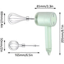 White Wireless charging handheld mixer, 30W with three - speed settings. Dual whisk heads designed for whipping eggs, cream, and batter. Suitable for both kitchen and outdoor use, also an ideal gift. - RnR Galore