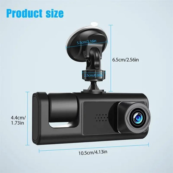 WIFI 3 Channels Dash Cam 1080P Full HD Car Dashcam Comes with Free 32GB Card - RnR Galore