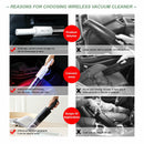 Wireless Charge 6000Pa Suction Powerful Portable Car Vacuum Cleaner Home Duster(Black) - RnR Galore