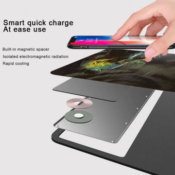 Wireless Charging Qi Mousepad 800x300x4mm Non - slip Rubber Base - RnR Galore
