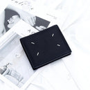 Women's Genuine Leather Bi - fold Wallet - Slim Short Purse with Coin Pocket & RFID Blocking - Soft Cowhide Minimalist Card Holder - Black - RnR Galore