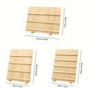 Wooden Earrings Display Rack Multi Tier Jewelry Stand Organizer Earrings Holder - 3 - Tier - RnR Galore