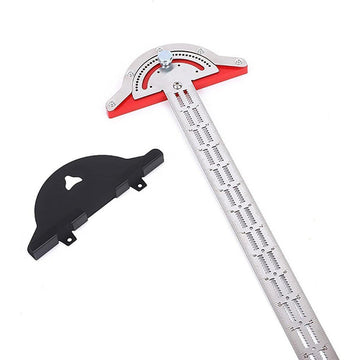Woodworking Edge Ruler Protractor Angle Measuring Tool Carpenter - 15 inch - RnR Galore
