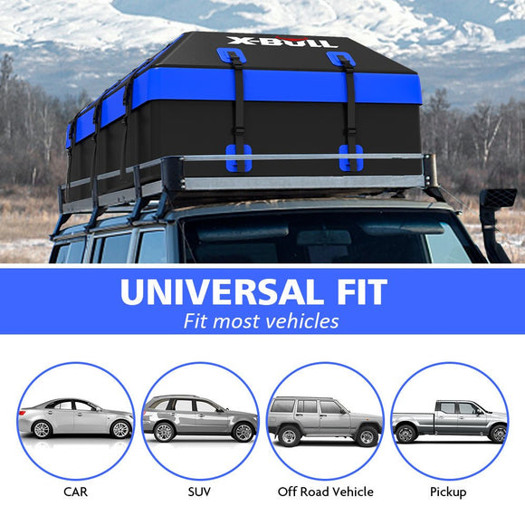 X - BULL Car Roof Cargo Bag Rooftop Cargo Carrier 100% Waterproof Top Luggage Bag for All Vehicles - RnR Galore