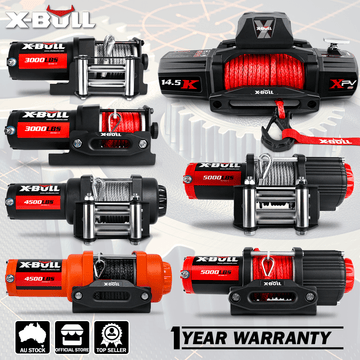 X - BULL Electric Winch 12V 4500LBS Steel Cable Wireless remote ATV UTV Boat Trailer - RnR Galore