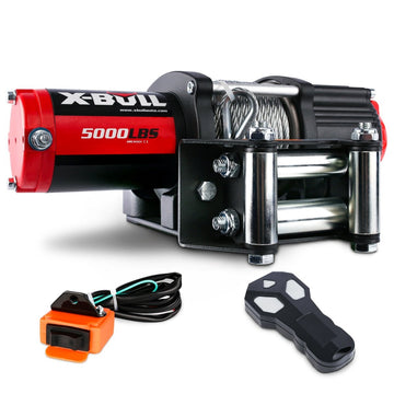 X - BULL Electric Winch 12V 5000LBS Steel Cable Wireless remote ATV UTV Boat Trailer - RnR Galore