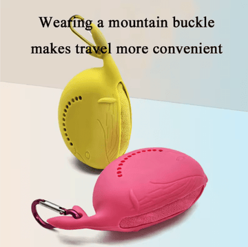 Yellow 2 - PCS Smart Whale Silicone Case Quick - Dry Towel Set - Portable & Cooling for Gym & Travel - RnR Galore