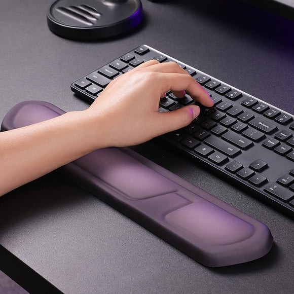 Yellow Comfortable Memory Foam Wrist Rest Set – Ergonomic Mouse Pad & Keyboard Hand Support for Office and Home Use - RnR Galore