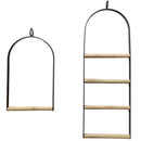 YES4PETS Bird Cage Jumbo Swing Metal Arch Frame Wood Perch Canary Pet Parrot Hanging Toy - RnR Galore
