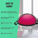 Yoga Balance Trainer Exercise Ball for Arm, Leg, Core Workout with Pump, 2 Resistance Bands - RnR Galore