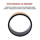 Yoga Pilates Wheel Cork Circle Prop Back Chest Hips Abdomen Stretch Roller - RnR Galore