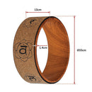 Yoga Pilates Wheel Cork Circle Prop Back Chest Hips Abdomen Stretch Roller - RnR Galore