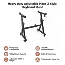 Z - Style Keyboard Stand – Heavy Duty Adjustable Piano Stand for Digital Keyboards & Portable Use - RnR Galore