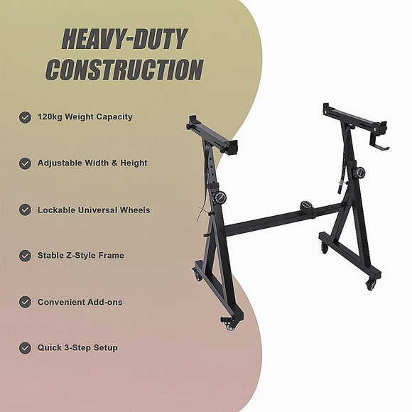 Z - Style Keyboard Stand – Heavy Duty Adjustable Piano Stand for Digital Keyboards & Portable Use - RnR Galore