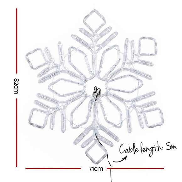 0.82M Christmas Lights 304 LED Snow Motif Light Decorations Jingle Jollys - RnR Galore
