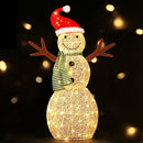 0.97M Christmas Lights Snowman 80 LED Decorations Jingle Jollys - RnR Galore