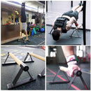 1 Pair Parallettes Set Push - up Parallel Bar Stretch Double Rod Stand Fitness - RnR Galore
