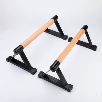 1 Pair Parallettes Set Push - up Parallel Bar Stretch Double Rod Stand Fitness - RnR Galore