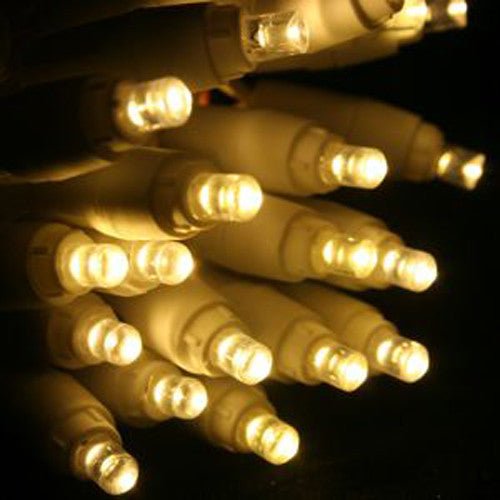 1 Set of 20 LED Plain Warm White Bulb Battery Powered String Lights Christmas Gift Home Wedding Party Bedroom Decoration Table Centrepiece - RnR Galore