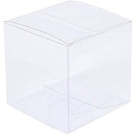 10 Pack of 12cm Square Cube Box - Large Bomboniere Exhibition Gift Product Showcase Clear Plastic Shop Display Storage Packaging Box - RnR Galore