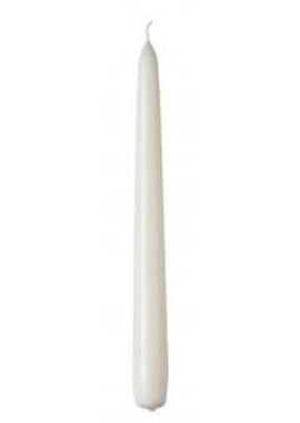 10 pack white wax 20cm taper church house vigil candleabra candle 2CM WIDE - RnR Galore