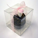 10 Piece Pack - PVC Clear See Through Plastic 15cm Square Cube Box - Large Bomboniere Product Exhibition Gift - RnR Galore