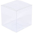 10 Piece Pack - PVC Clear See Through Plastic 15cm Square Cube Box - Large Bomboniere Product Exhibition Gift - RnR Galore