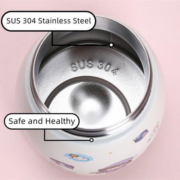 1000ml Large Water Bottle Stainless Steel Straw Water Jug with FREE Sticker Packs (Pink) - RnR Galore