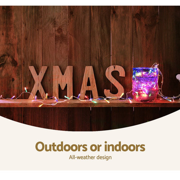 100M Christmas Lights String Fairy Light 500 LED Colourful Jingle Jollys - RnR Galore