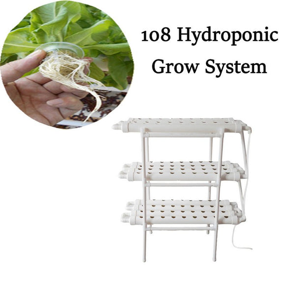 108 Plant Sites Hydroponic Grow Tool Kit Vegetable Garden Hydroponic Grow System - RnR Galore