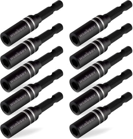 10Pc Magnetic Extension Socket Drill Bit Holder 1/4" Hex Screwdriver Nut Driver - RnR Galore