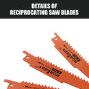 10Pc Reciprocating Saw Blades Set For Wood Metal Timber Demolition Cutting Tool - RnR Galore
