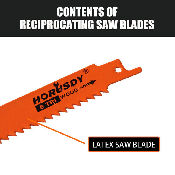 10Pc Reciprocating Saw Blades Set For Wood Metal Timber Demolition Cutting Tool - RnR Galore