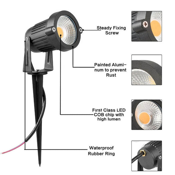 10PCS 12V LED Waterproof Outdoor Garden Spotlights Landscape Light Flood Lights - RnR Galore