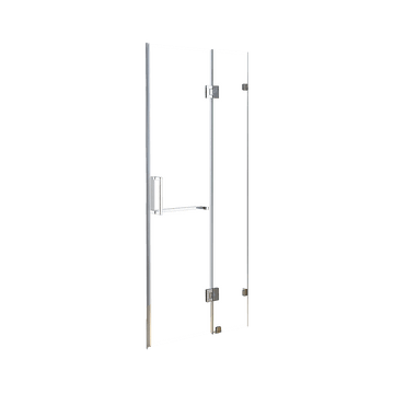 120 x 200cm Wall to Wall Frameless Shower Screen 10mm Glass By Della Francesca - RnR Galore