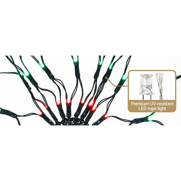 1.3M Christmas Lights 130 LED Snow Motif Light Decorations Jingle Jollys - RnR Galore