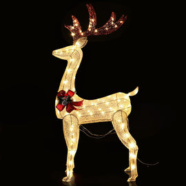 1.5M Christmas Lights Reindeer 100 LED Decorations Jingle Jollys - RnR Galore