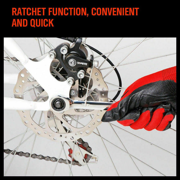 17Pc Ratchet Spanner Set Metric Combination Wrenches Open End Ring CR - V 8 - 24mm - RnR Galore