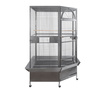 185cm XXL Corner Bird Cage Pet Parrot Aviary Perch Castor Wheel - RnR Galore