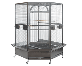 185cm XXL Corner Bird Cage Pet Parrot Aviary Perch Castor Wheel - RnR Galore