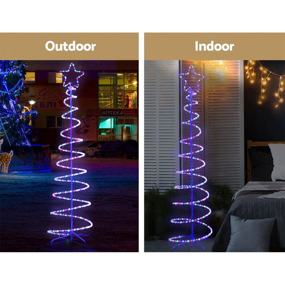 1.88M Christmas Lights Tree 288 LED Decorations Jingle Jollys - RnR Galore