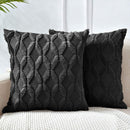 2 Pack Decorative Boho Throw Pillow Covers 45 x 45 cm (Black) - RnR Galore