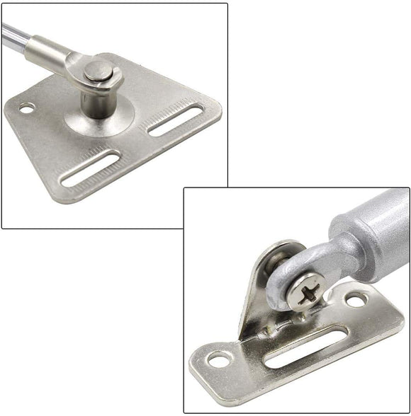2 Pcs 100N Cabinet Door Hydraulic Hinge Metal Head Lift Support Soft Close & Buffer Telescopic - RnR Galore