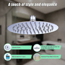200mm Shower Head Round 304SS Polished Chrome Finish - RnR Galore
