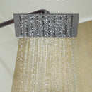 200mm Shower Head Square 304SS Electroplated Matte Black Finish - RnR Galore