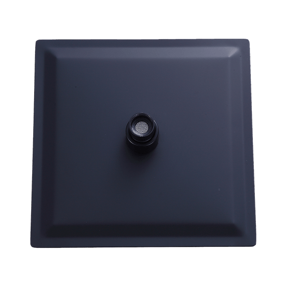 200mm Shower Head Square 304SS Electroplated Matte Black Finish - RnR Galore