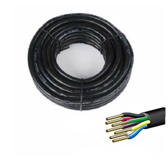 20M X 7 Core Wire Cable Trailer Cable Automotive Boat Caravan Truck Coil V90 PVC - RnR Galore