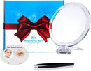 20X Magnifying Hand Mirror Two Sided Use for Makeup Application, Tweezing, and Blackhead/Blemish Removal (15 cm) - RnR Galore